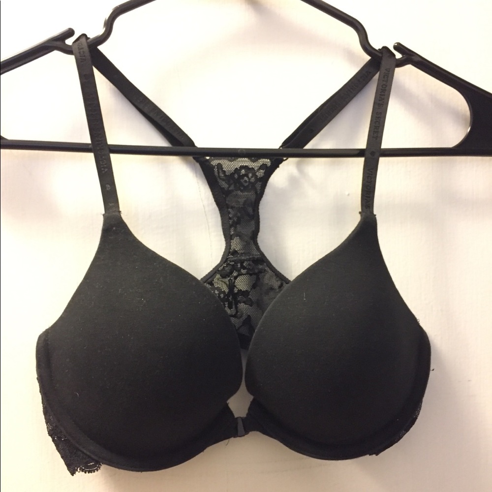 Body by Victoria Front Clasp Racerback Lace Bra